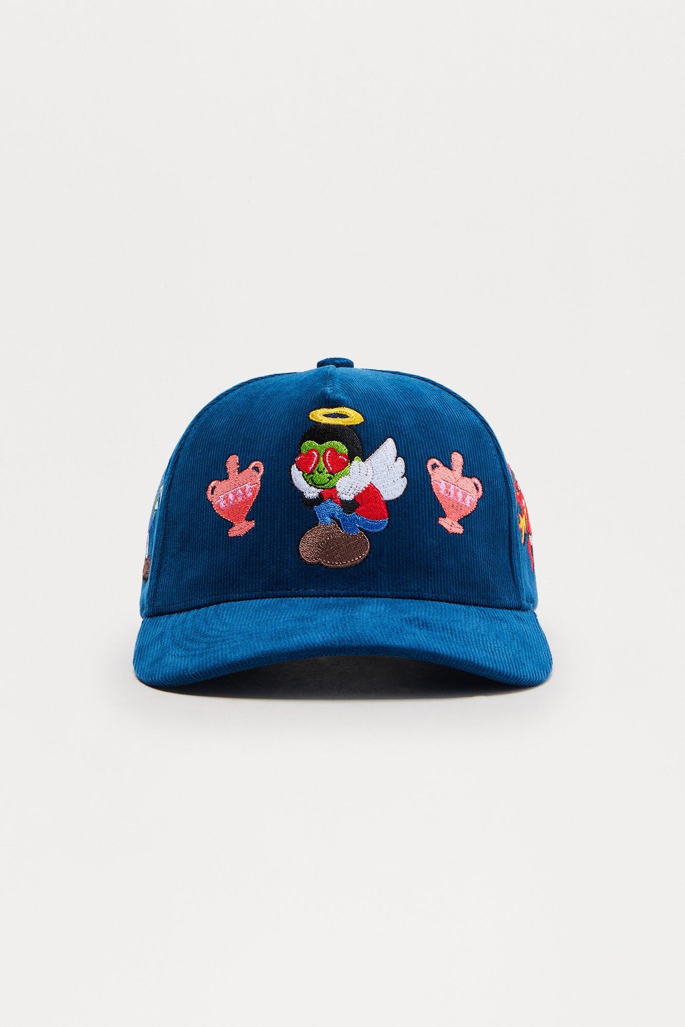 Love Sight Corduroy Snapback Hat - Navy Product Image