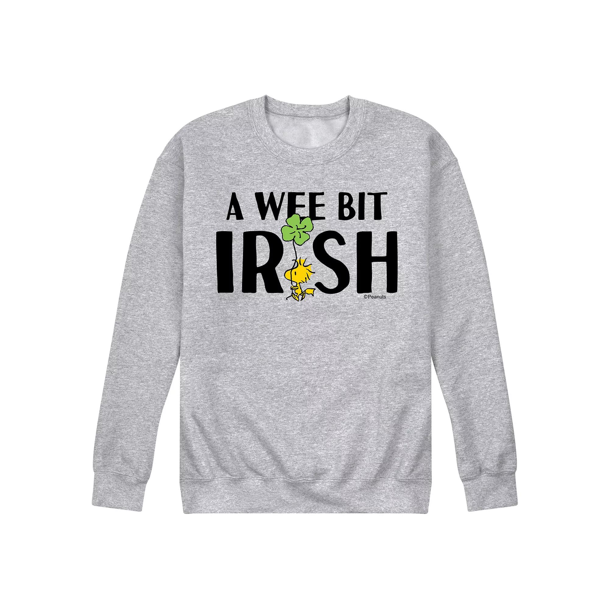 Men's Peanuts Wee Bit Irish Fleece Sweatshirt,  Product Image