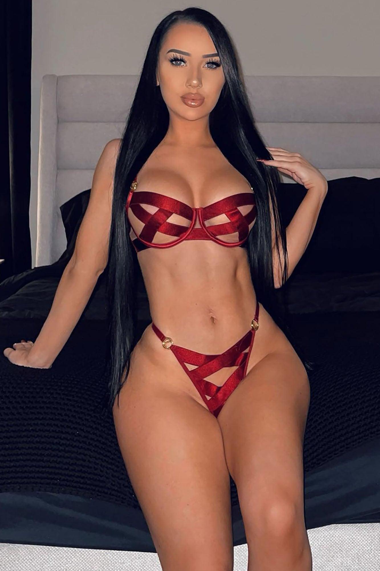 Flirty Behavior 2 Piece Set - Red Product Image