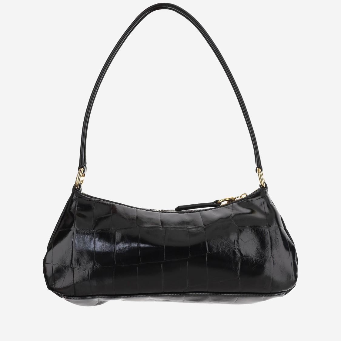 CHLOÉ The 99 Embellished Textured-leather Shoulder Bag In Black Product Image