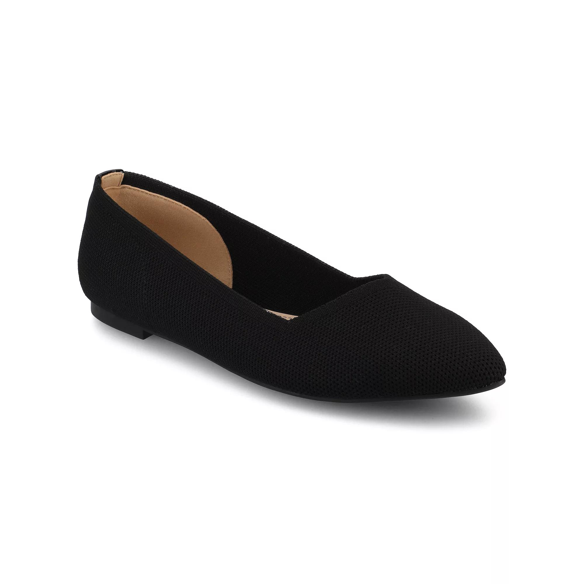 Journee Minnah Knit Slip-On Pointed-Toe Women's Dress Flats,  Product Image