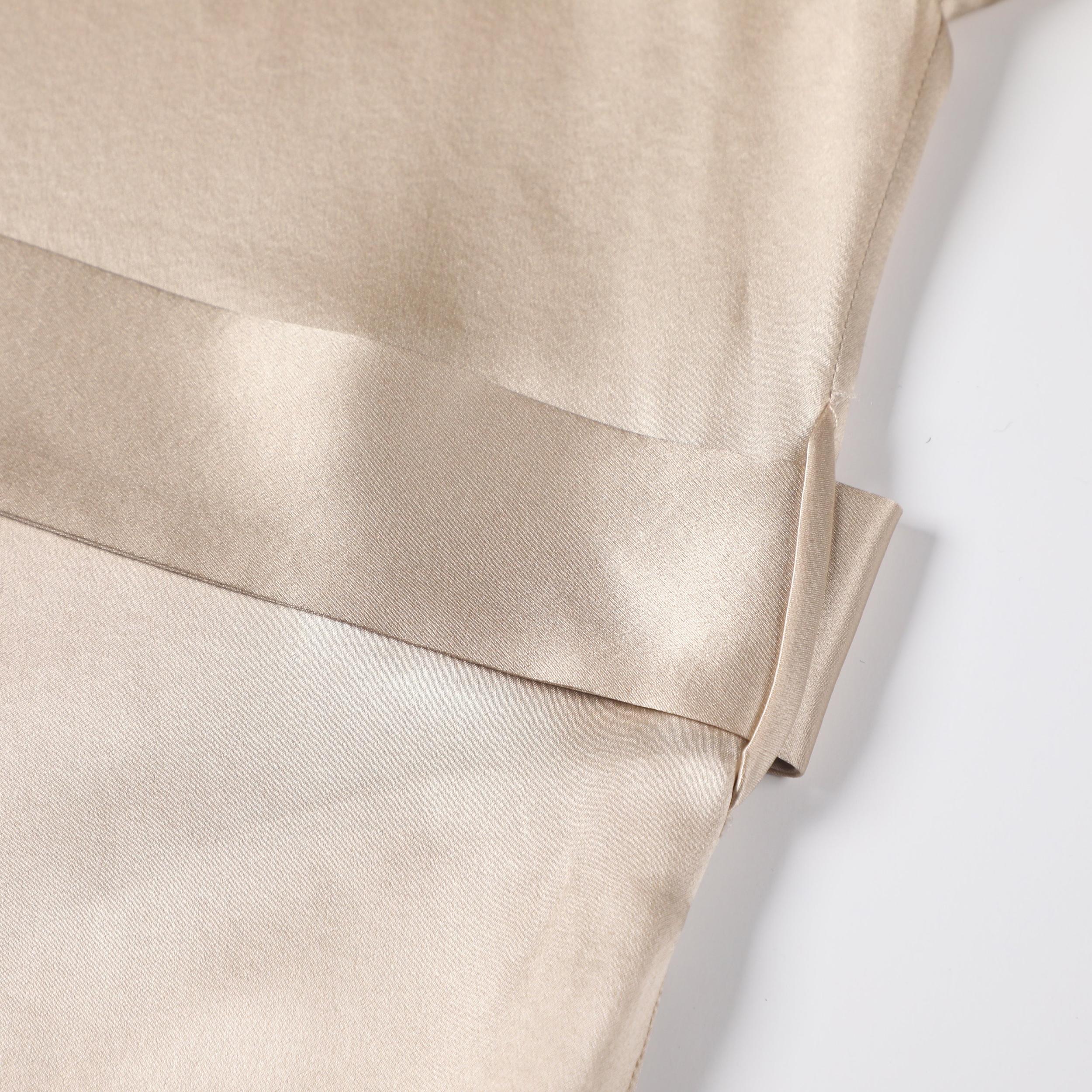 Gift Set | Pure Silk Beige Kimono Robe & Slip Dress | 22 Momme | Float Collection Product Image