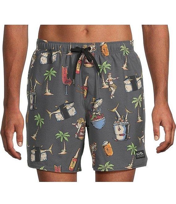 Salt Life Poke Night 7#double; Inseam Board Shorts Product Image