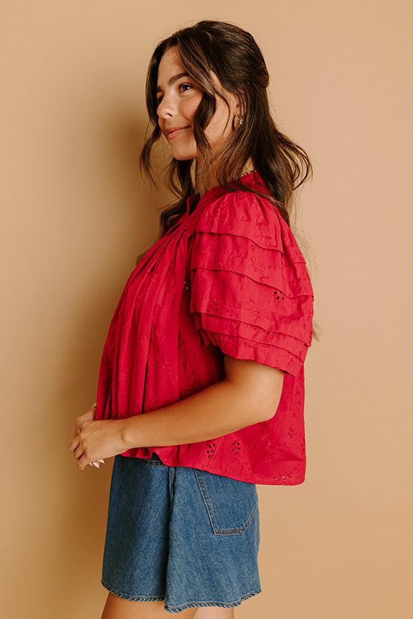 Vineyard Dream Eyelet Button Up Product Image