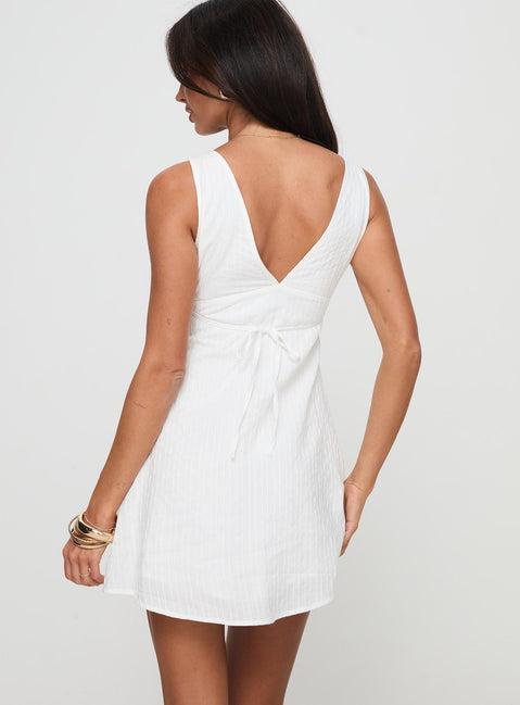 Adder Mini Dress White Product Image