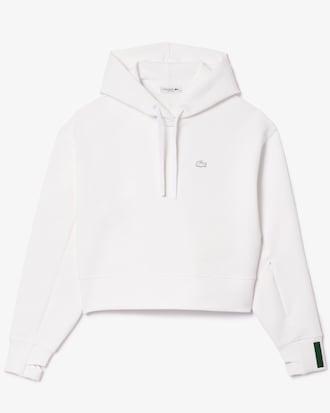 Short Cut Cotton Hoodie Product Image
