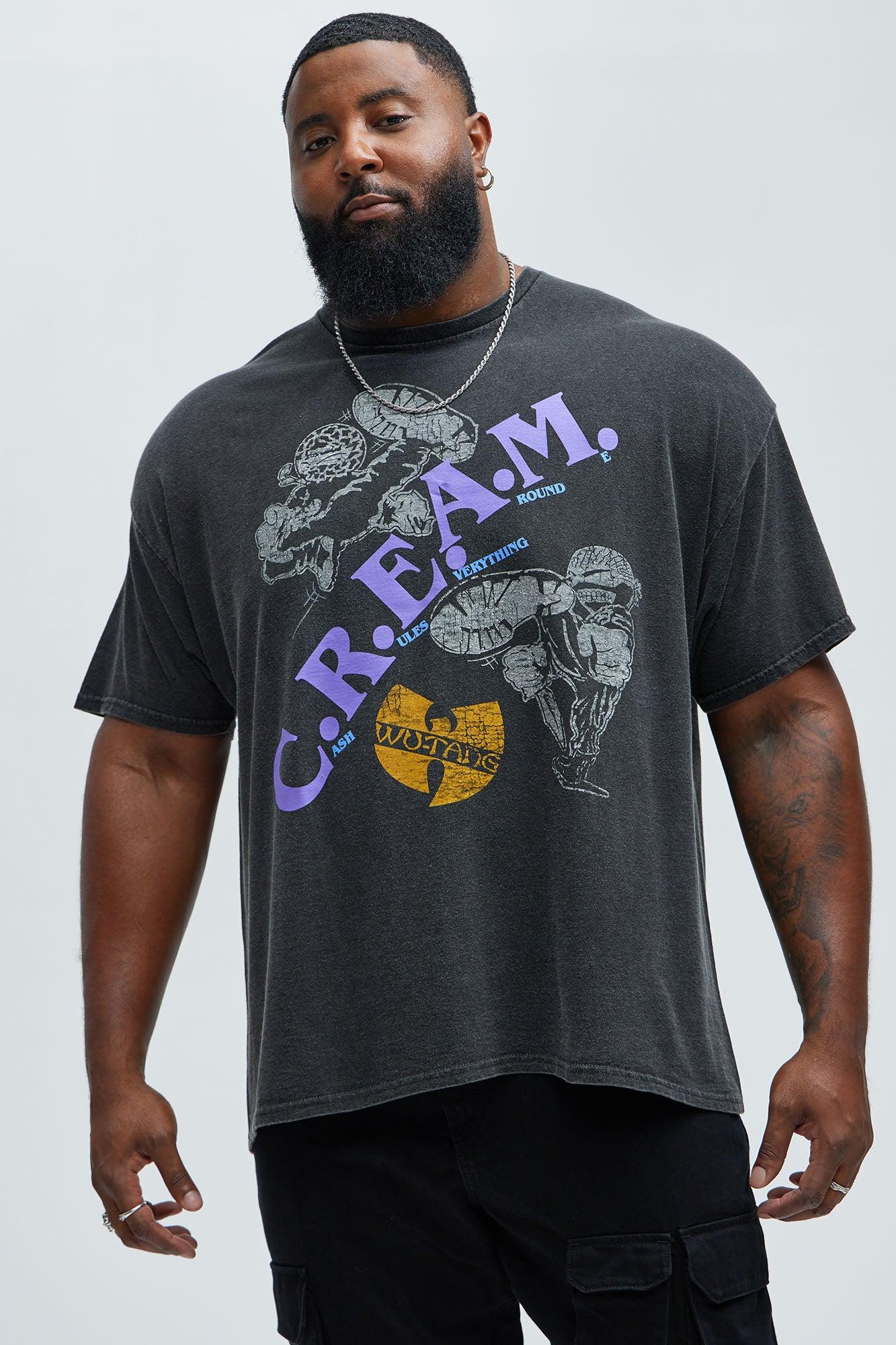Wu Tang Clan C.R.E.A.M. Oversized Short Sleeve Tee II - Black Product Image