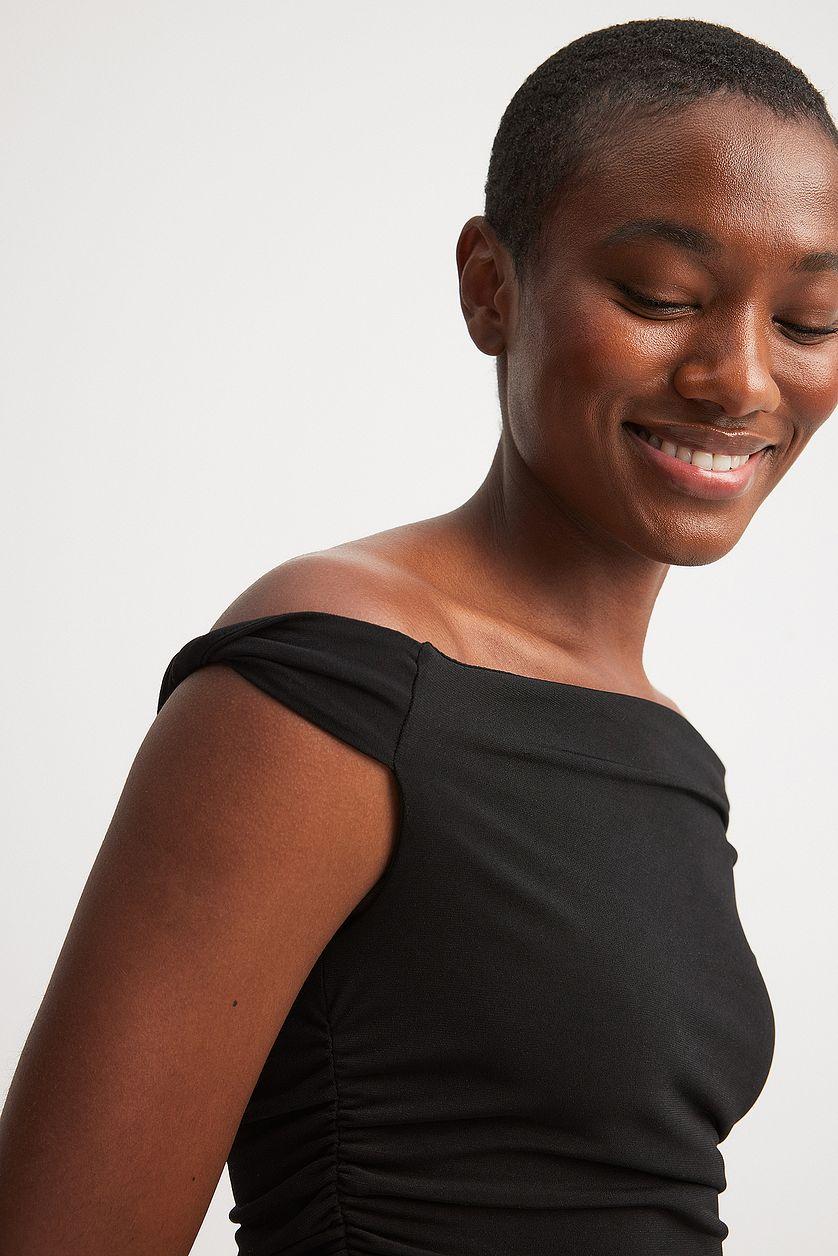 Twist Off Shoulder Top Product Image