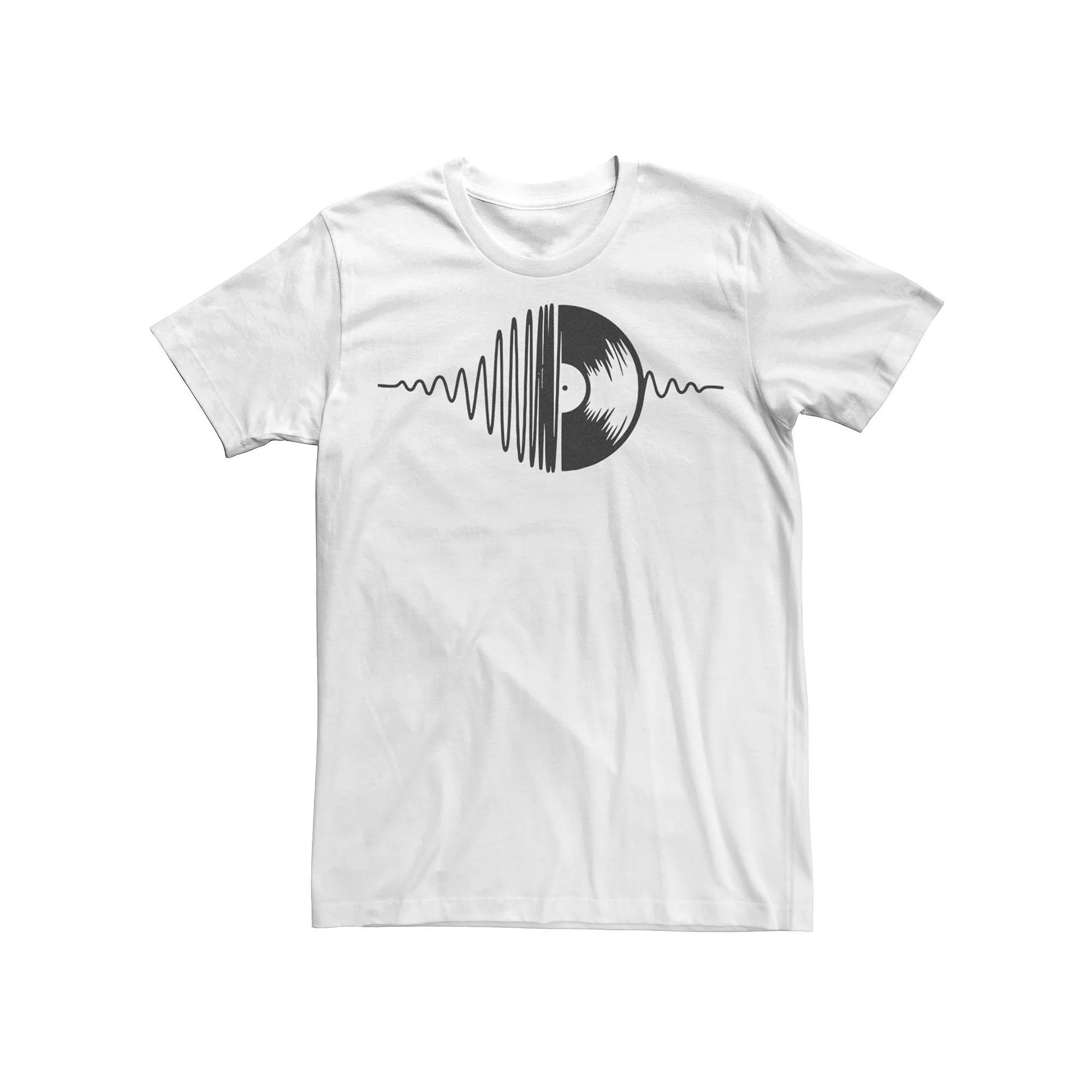Men's Music Vinyl Record Soundwave Graphic Tee,  Product Image