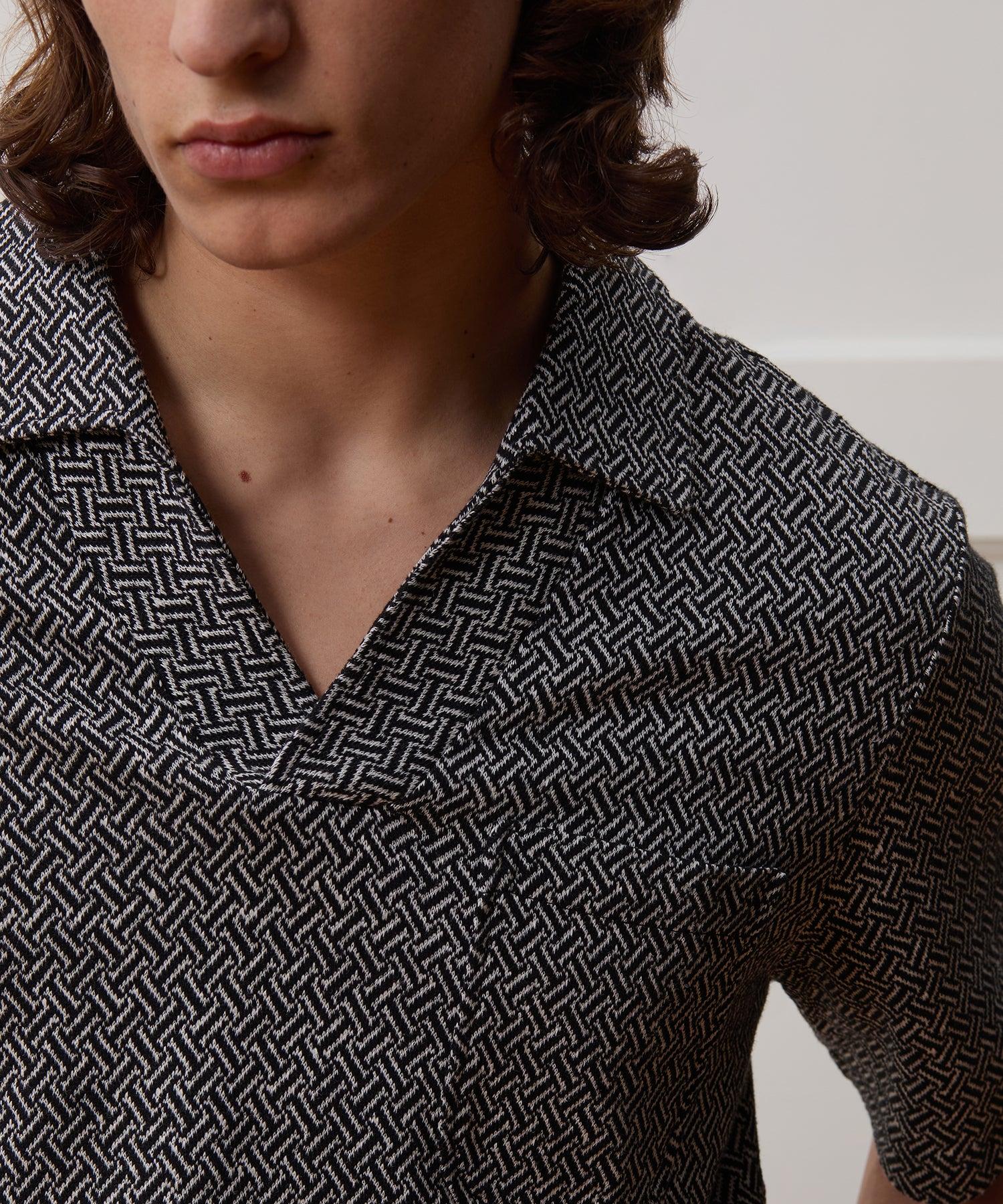 Relaxed Linen-Cotton Pocket Polo Product Image