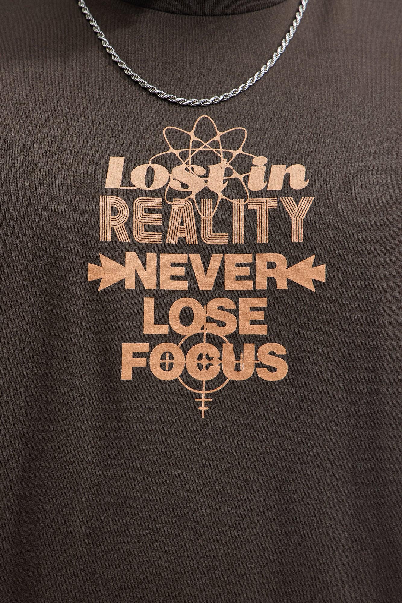 Lost In Reality Short Sleeve Tee - Brown Male Product Image