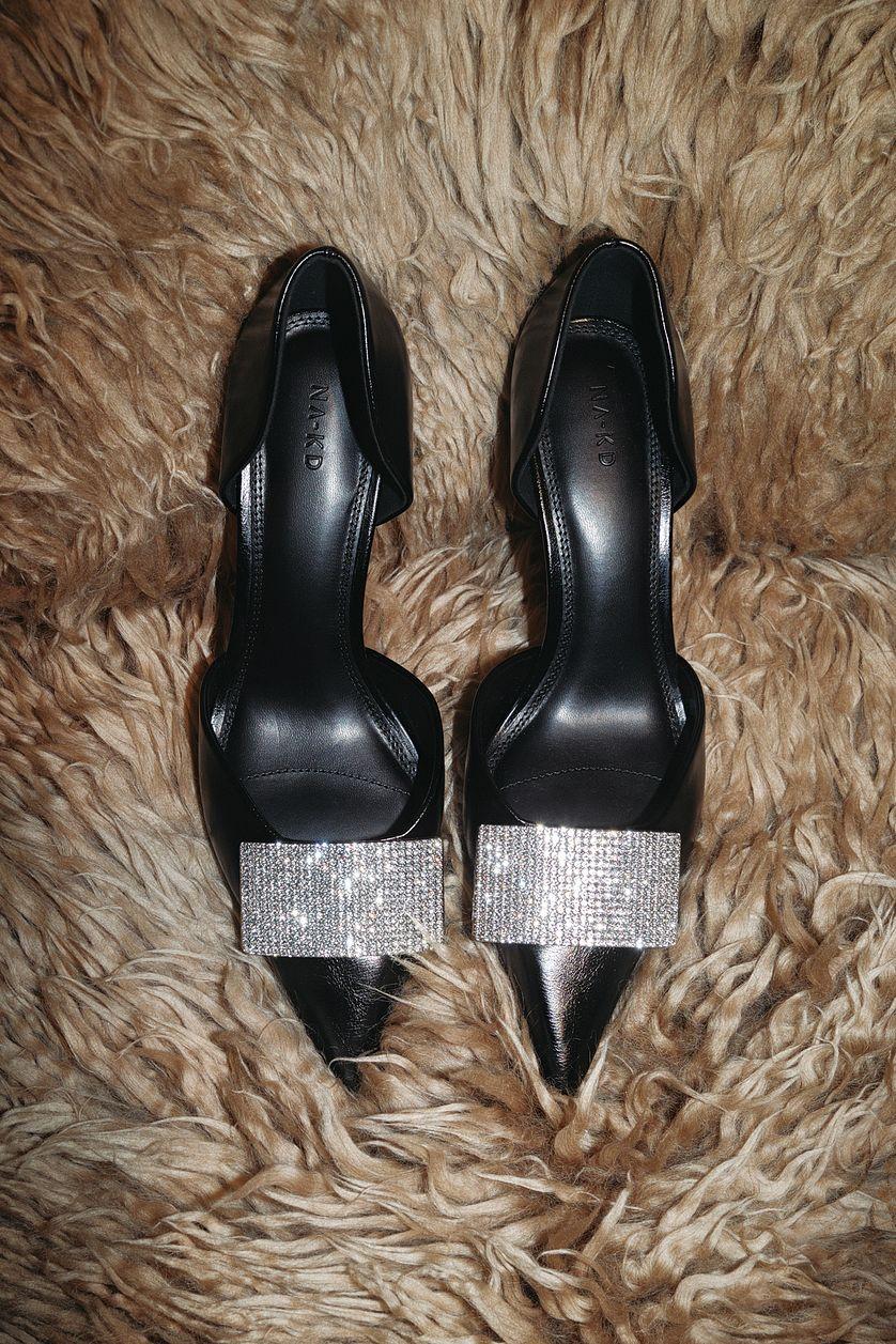 Rhinestone Buckle Pumps Product Image