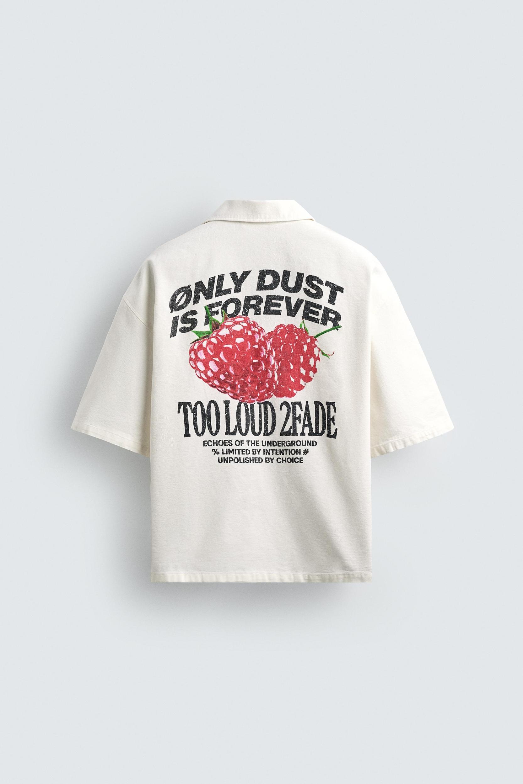 TEXTURED PRINT SHIRT Product Image