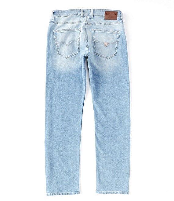 Guess Slim Fit Straight Leg Denim Jeans Product Image