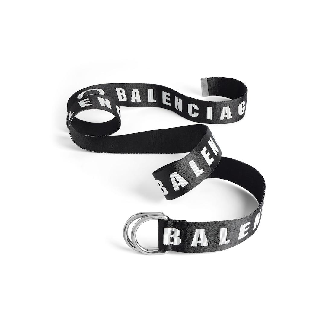 Men's D Ring Belt in Black/white Product Image