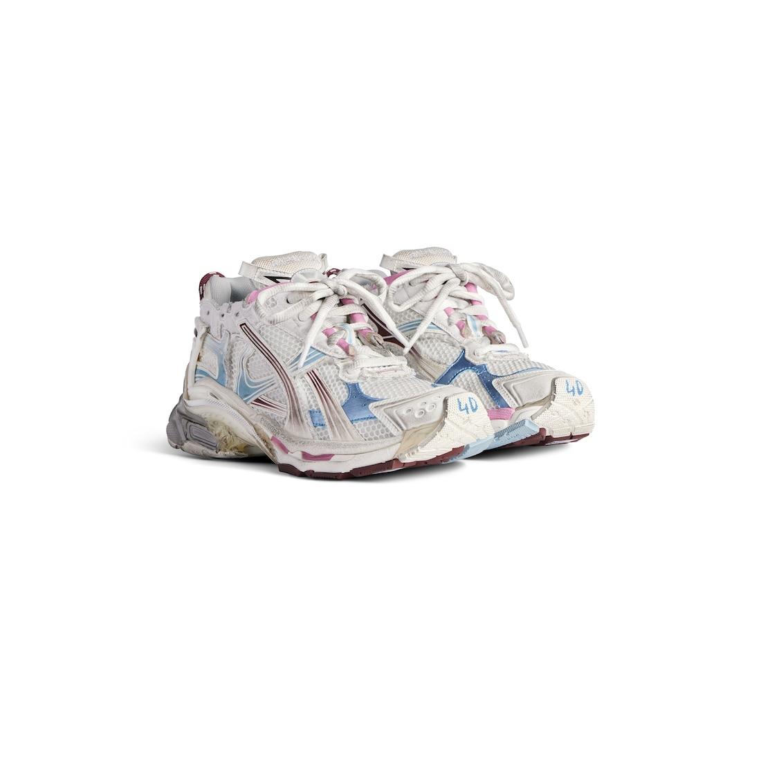 Men's Runner Gradient Sneaker  in White/brown/blue/pink/grey Product Image