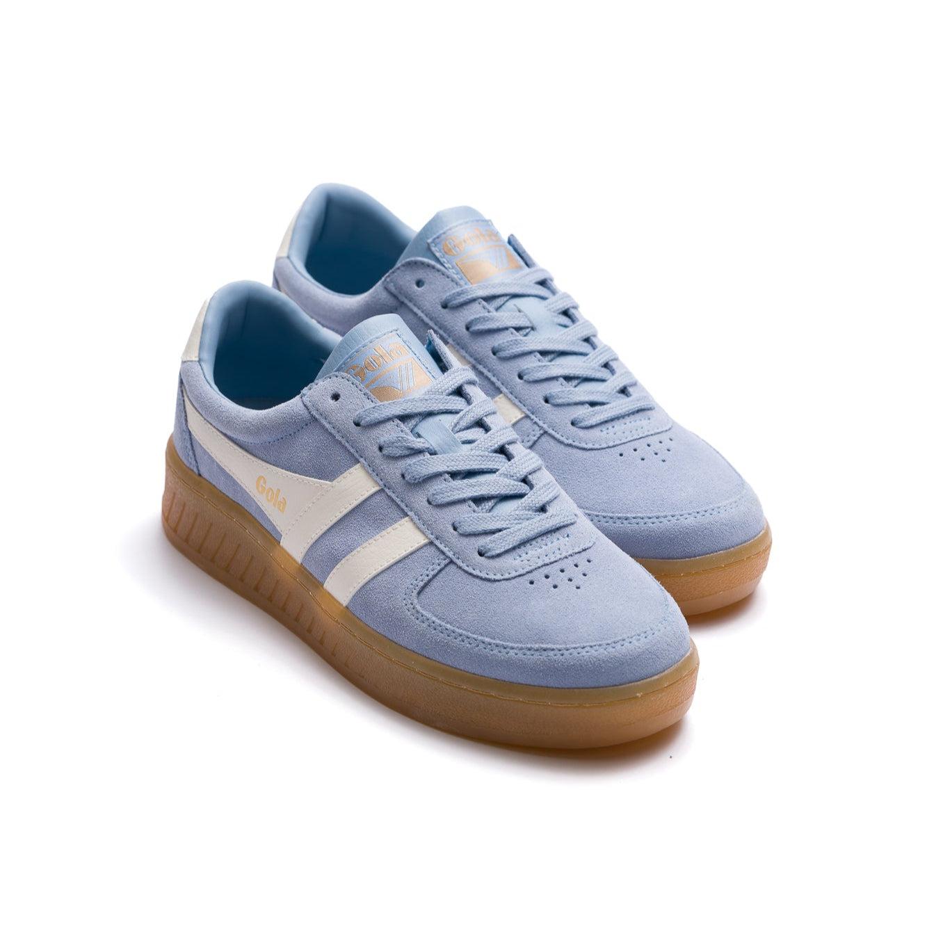 Gola Classics Women's Grandslam Suede Sneakers - Air/Off White/Gum Product Image
