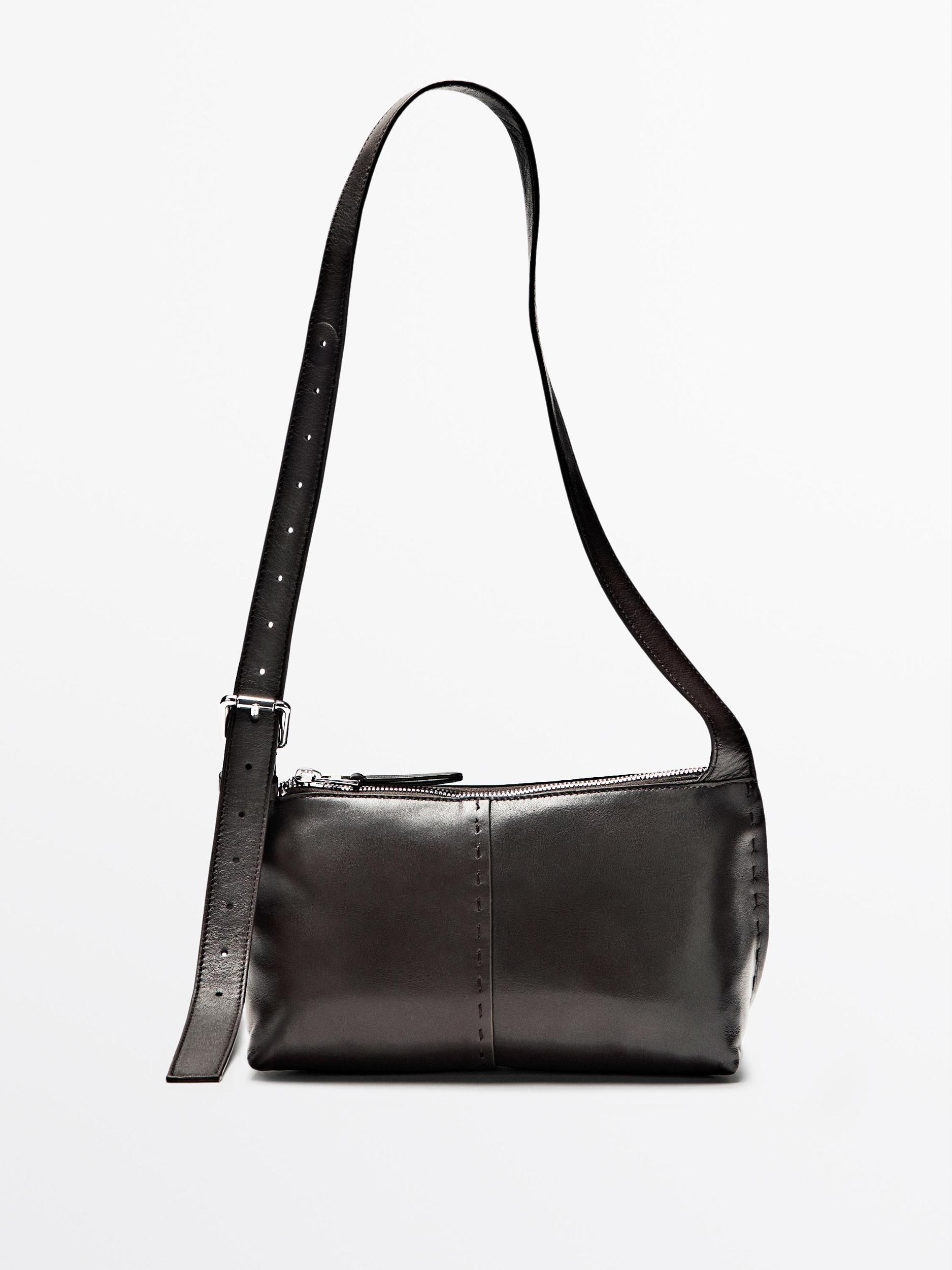 Nappa leather mini crossbody bag Product Image
