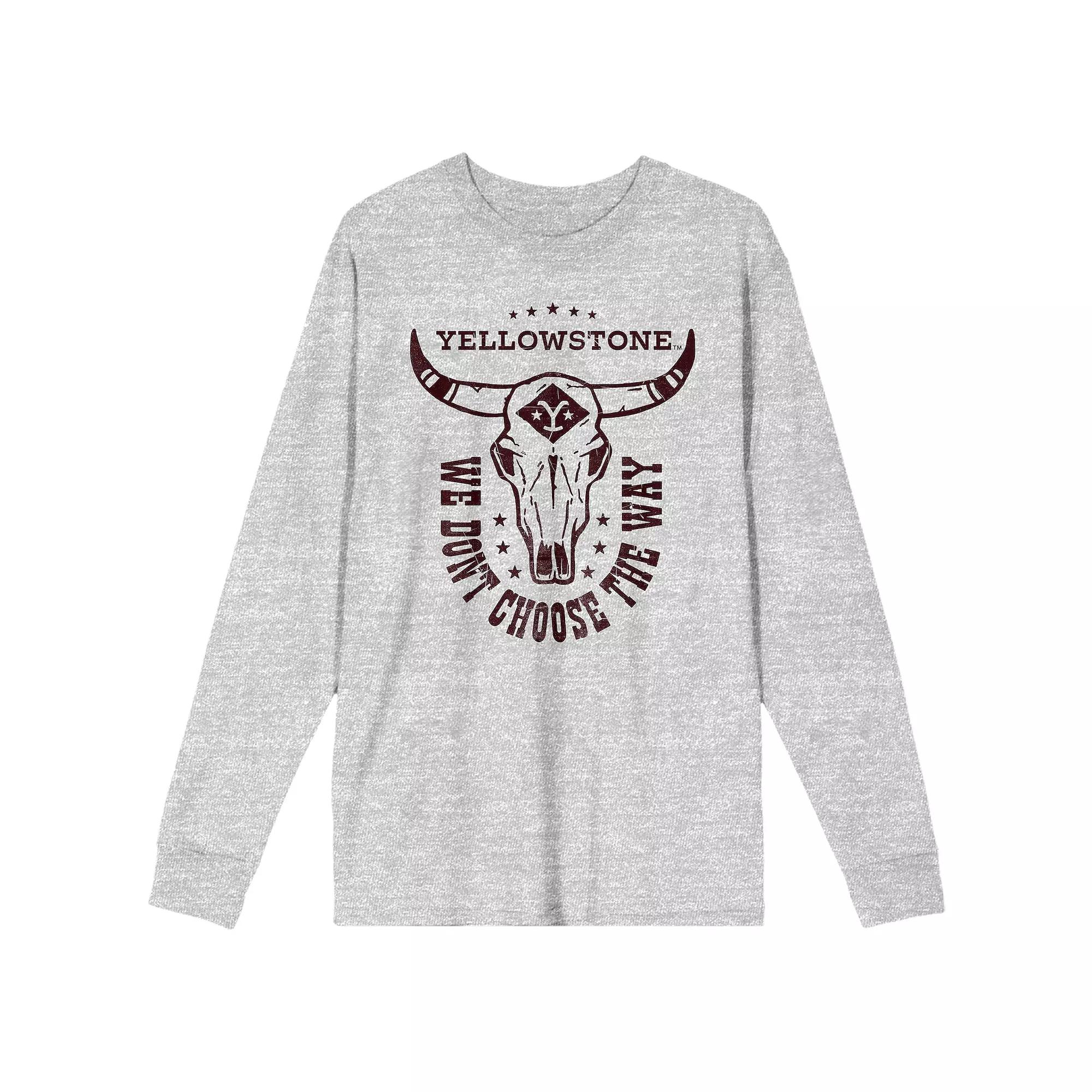 Men's Yellowstone We Don't Choose Long Sleeve Tee,  Product Image