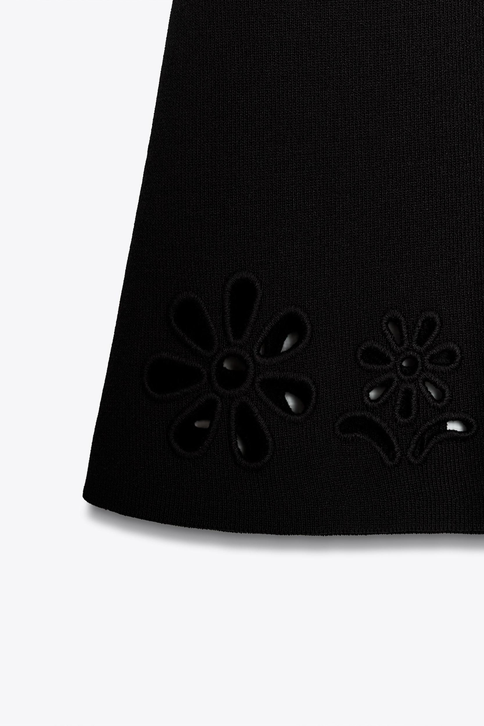 KNIT DRESS WITH OPENWORK EMBROIDERY Product Image