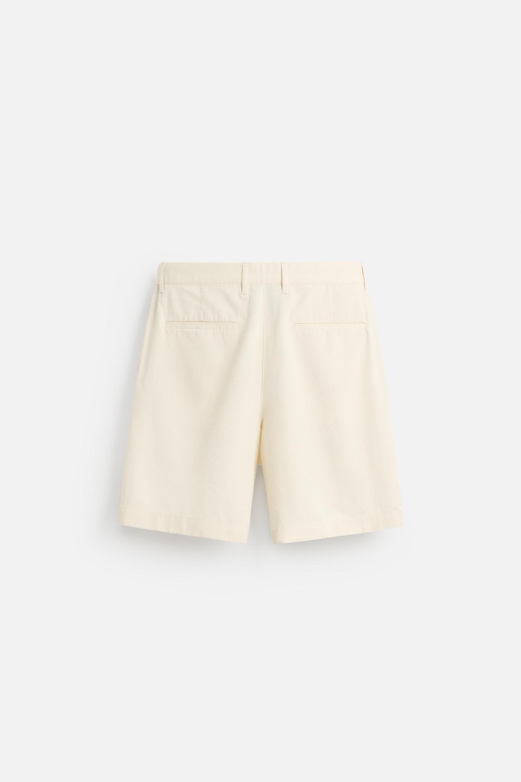 PLEATED REGULAR FIT BERMUDA SHORTS Product Image
