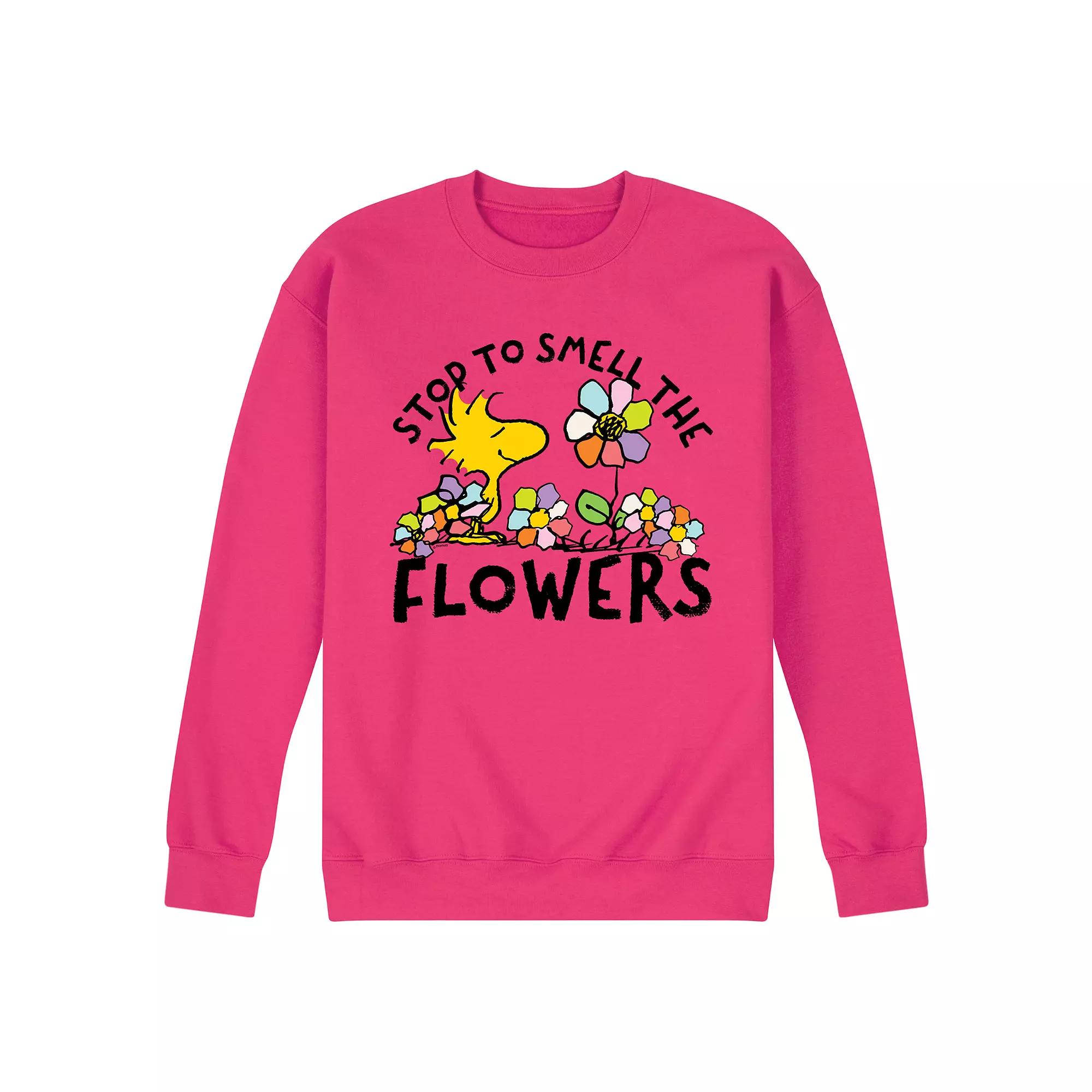 Men's Peanuts Stop & Smell The Flowers Long Sleeve,  Product Image
