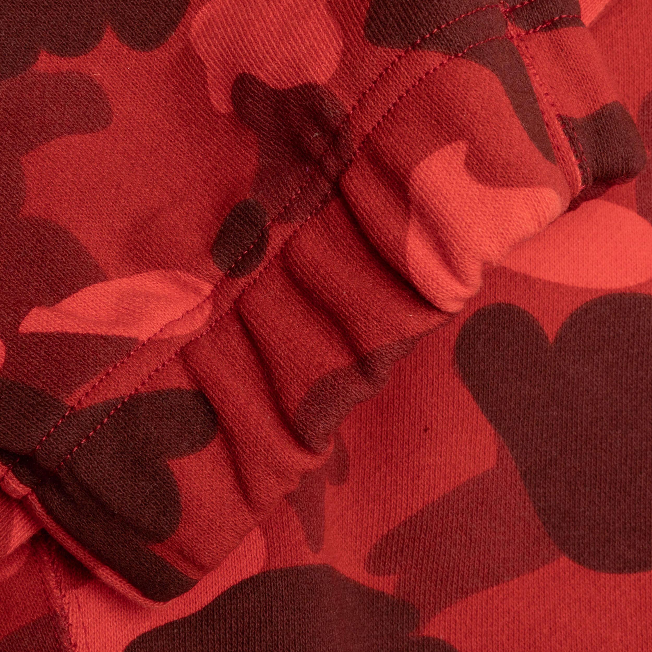 Color Camo Wide Fit Sweat Pants - Red Male Product Image