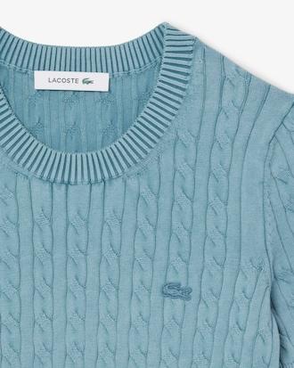 Women's Wash Effect Cable Knit Sweater Product Image