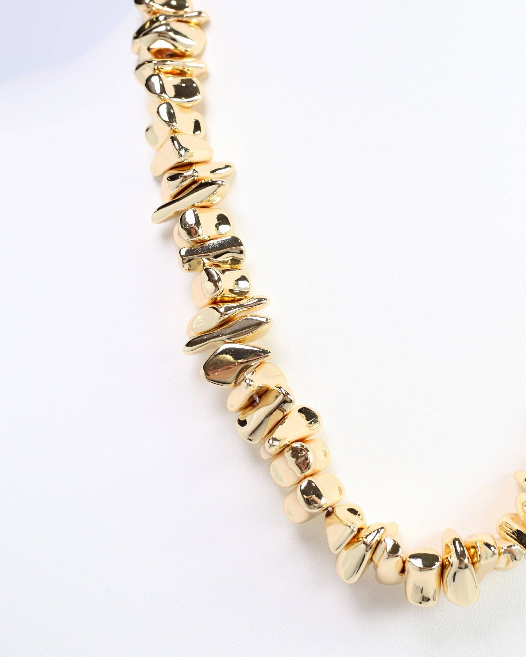 Rock Candy Chunky Necklace Gold Product Image