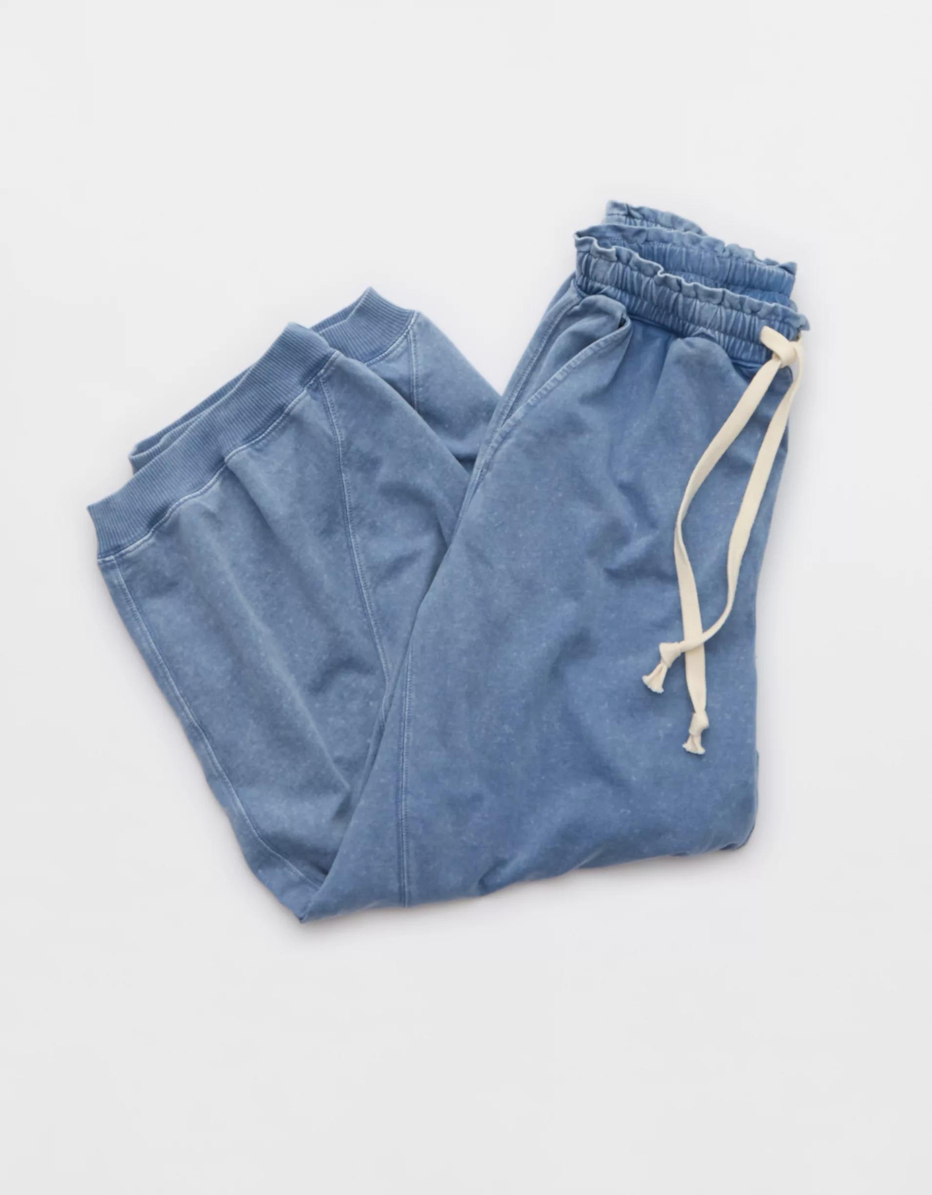 Aerie Baggy Barrel Leg Fleece Pant Product Image