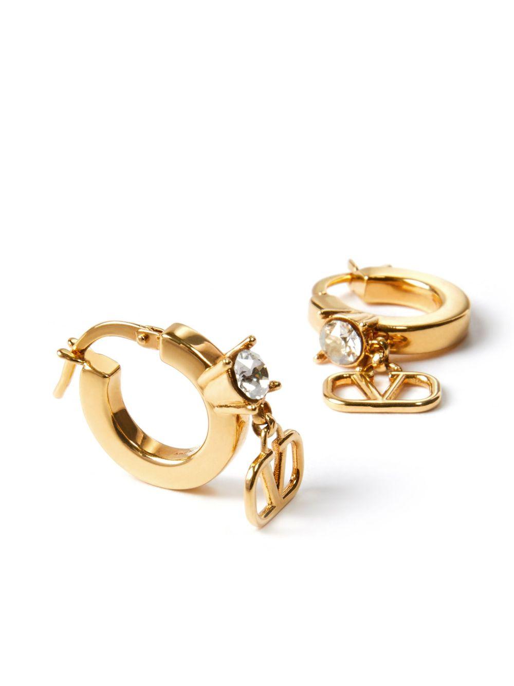 VLogo Signature crystal-embellished earrings Product Image