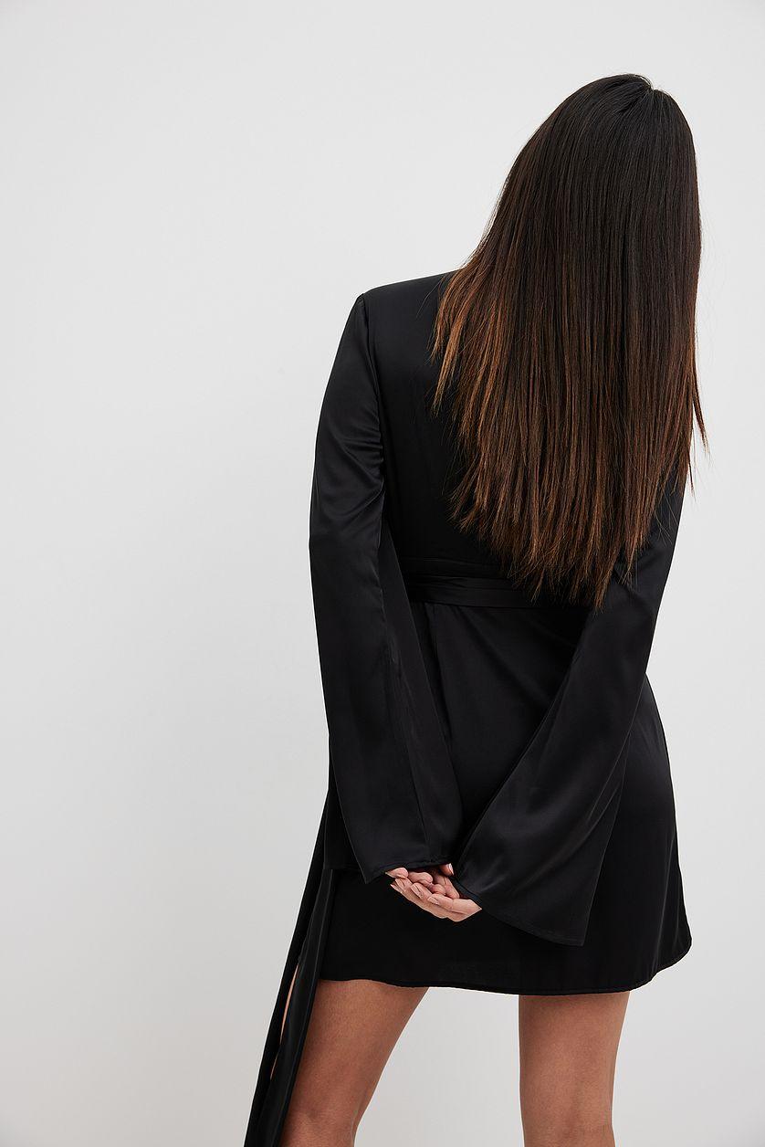 Tie Waist Flowy Mini Dress Product Image