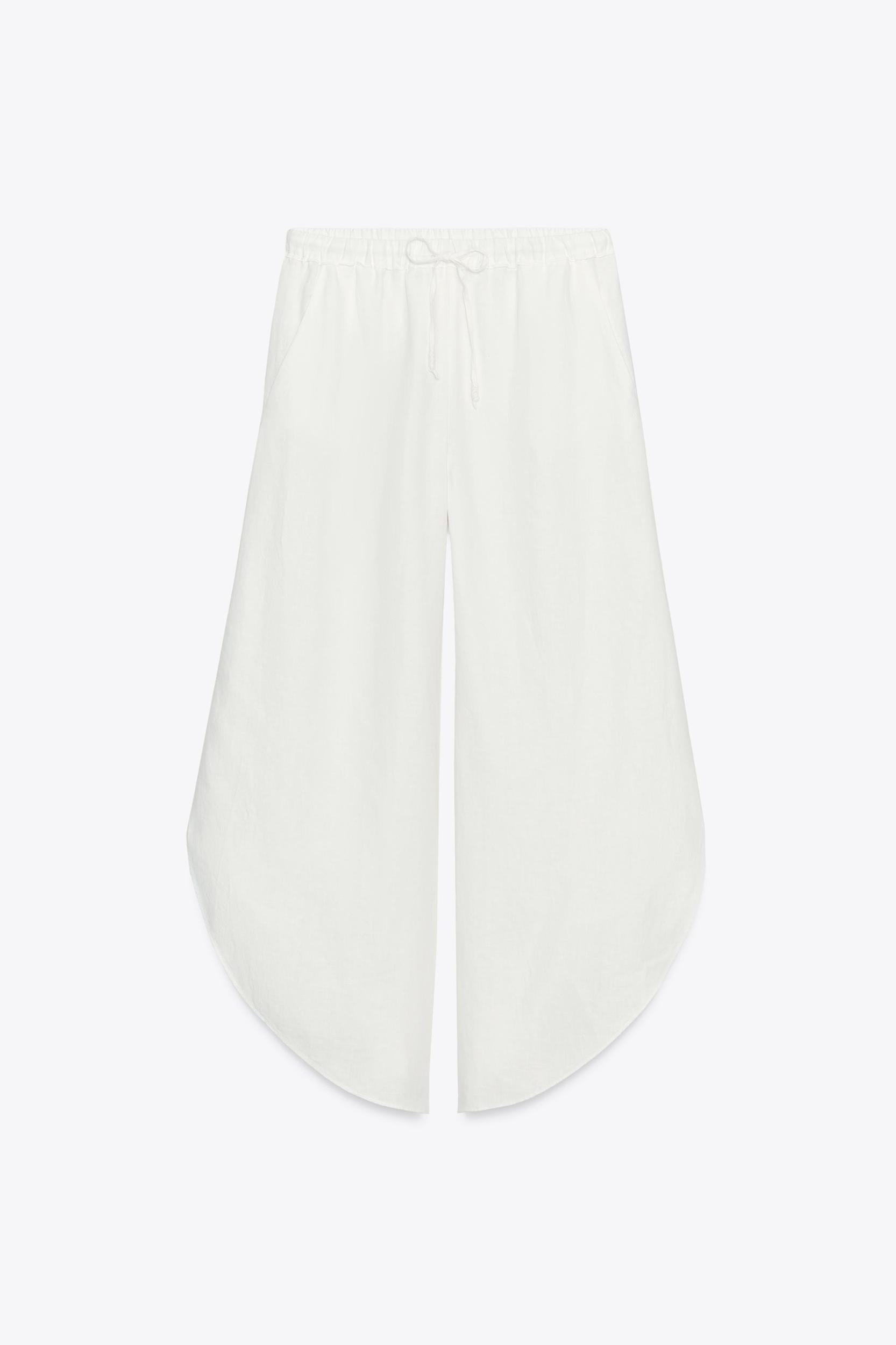 ZW COLLECTION LINEN PANTS WITH VENTS Product Image