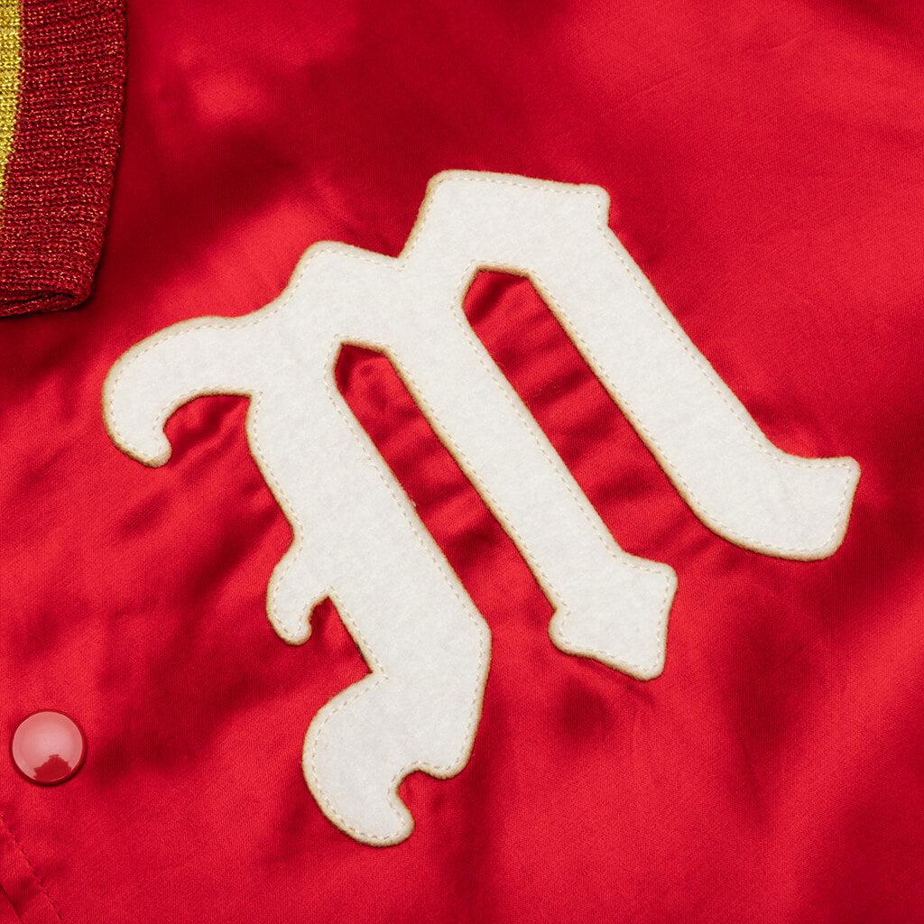 Saint Varsity Jacket - Red Male Product Image
