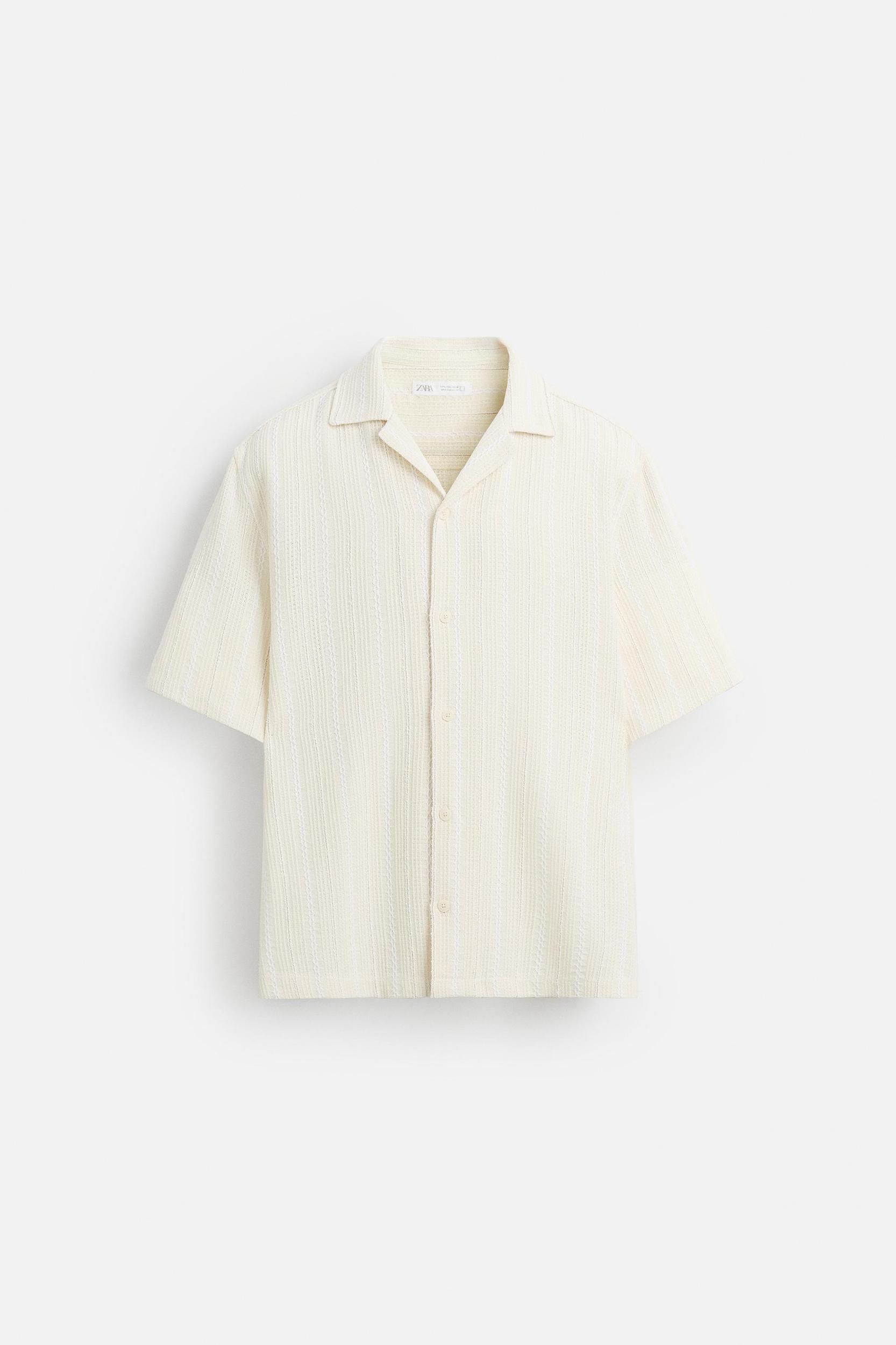 TEXTURED STRIPED SHIRT Product Image