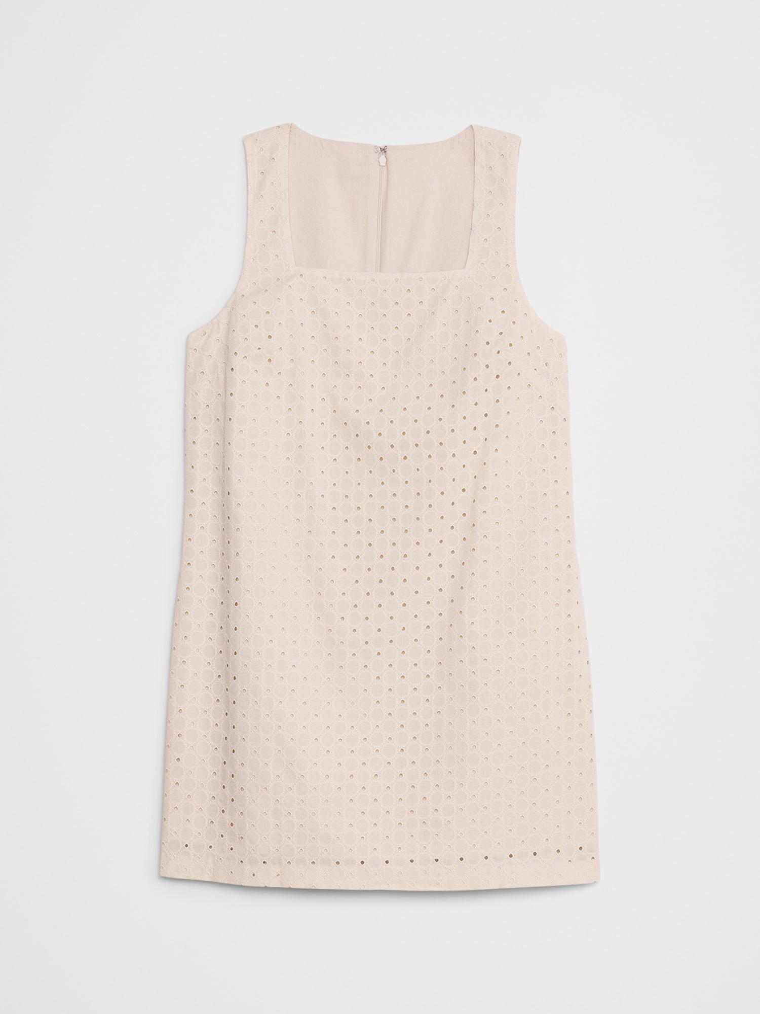 Eyelet Mini Shift Dress Product Image