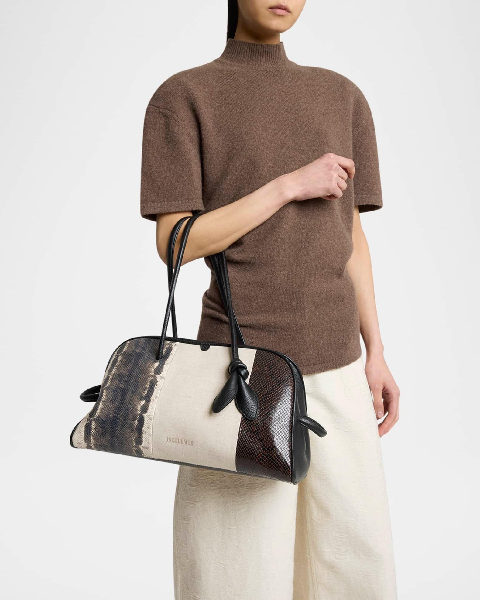 Le Turismo Snakeskin Top Handle Bowling Bag  Product Image