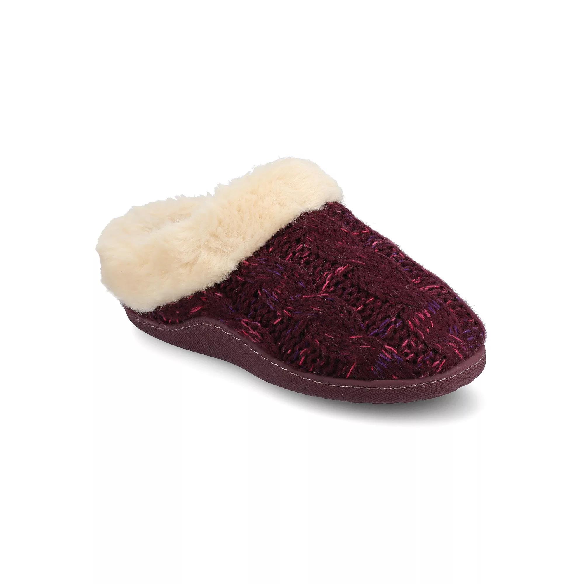 Journee Adiah Women's Cable Knit Clog Slippers,  Product Image