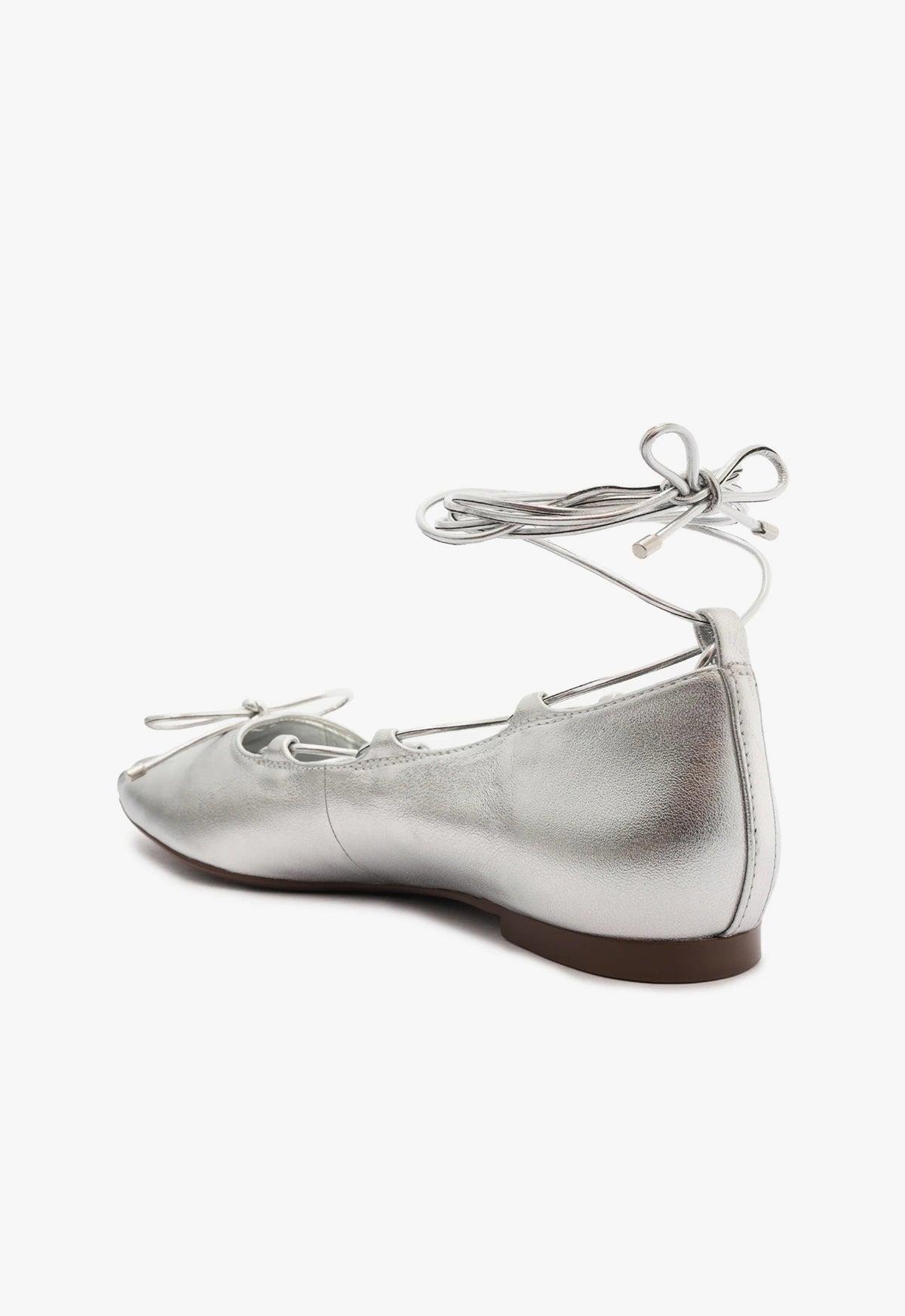 Arissa Lace Up Leather Flat Product Image