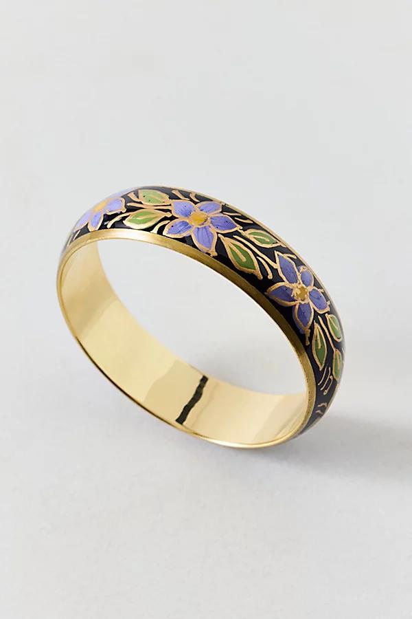 Floral Enamel Bangle Bracelet Womens at Urban Outfitters Product Image