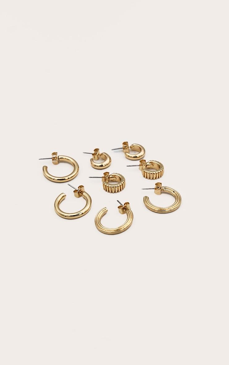 Gold Mini Hoop Earring Multipack Product Image
