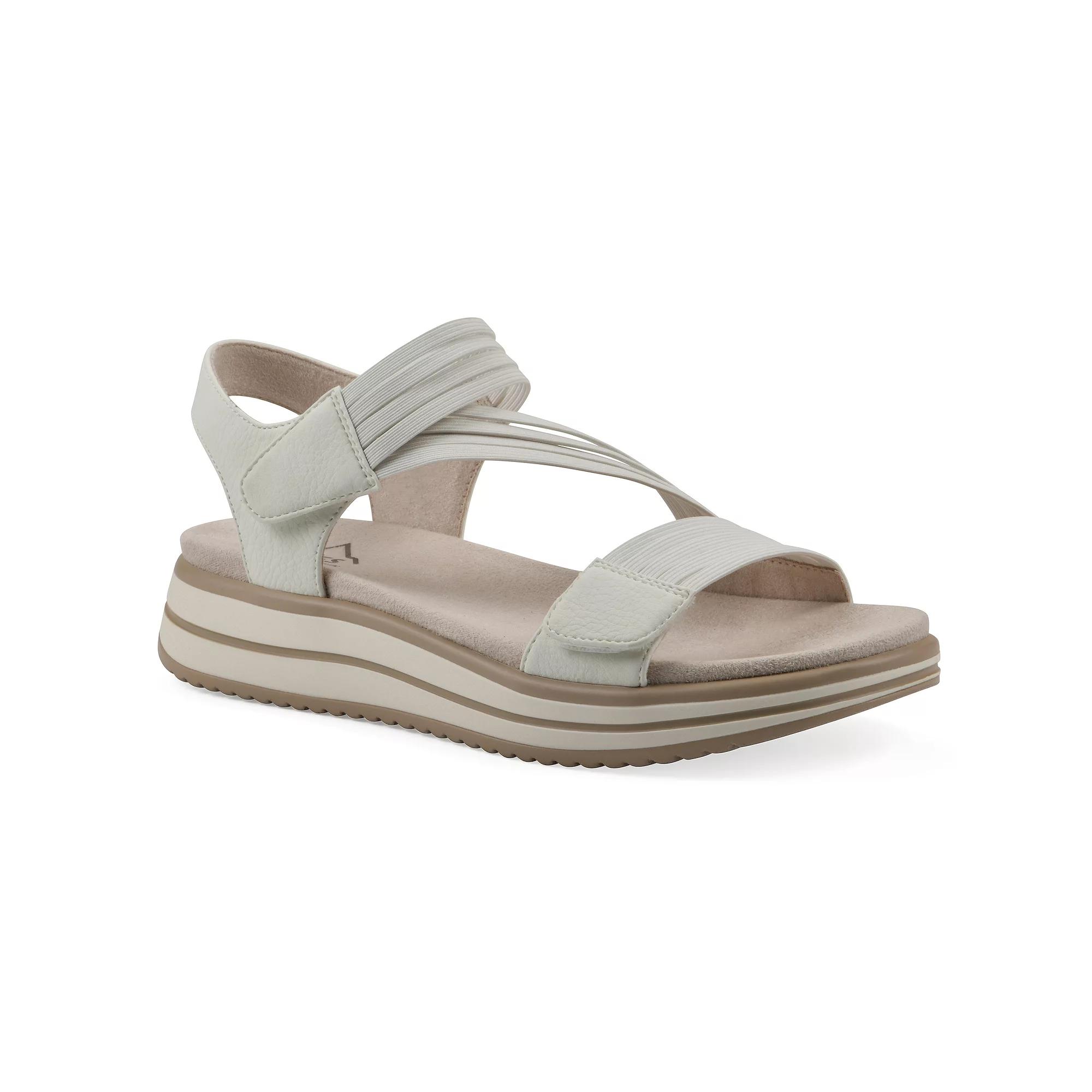 Cliffs by White Mountain Hapford Women's Sport Sandals, Size: 8, White Nubuck Product Image