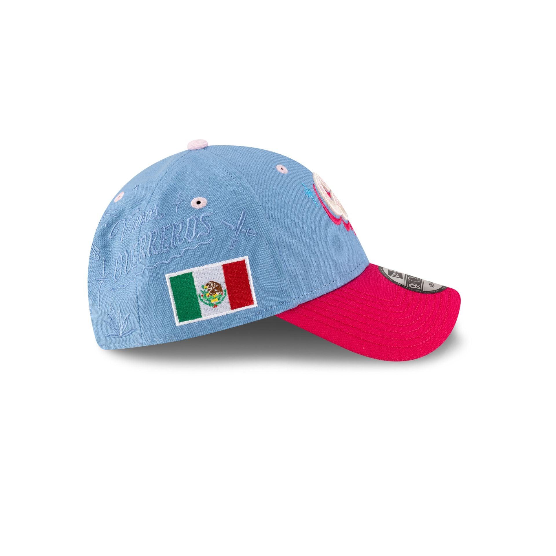 Guerreros de Oaxaca LMB 100th Anniversary Alt Blue 9FORTY Snapback Hat Male Product Image