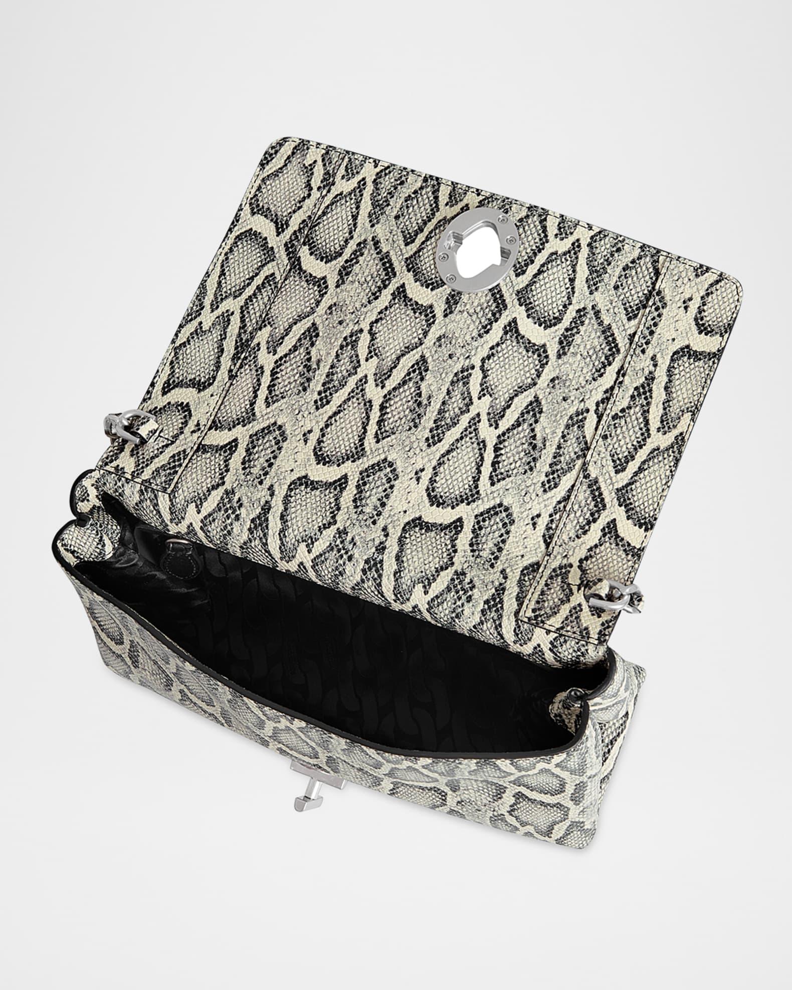 G Snake Printed Leather Crossbody Bag Product Image