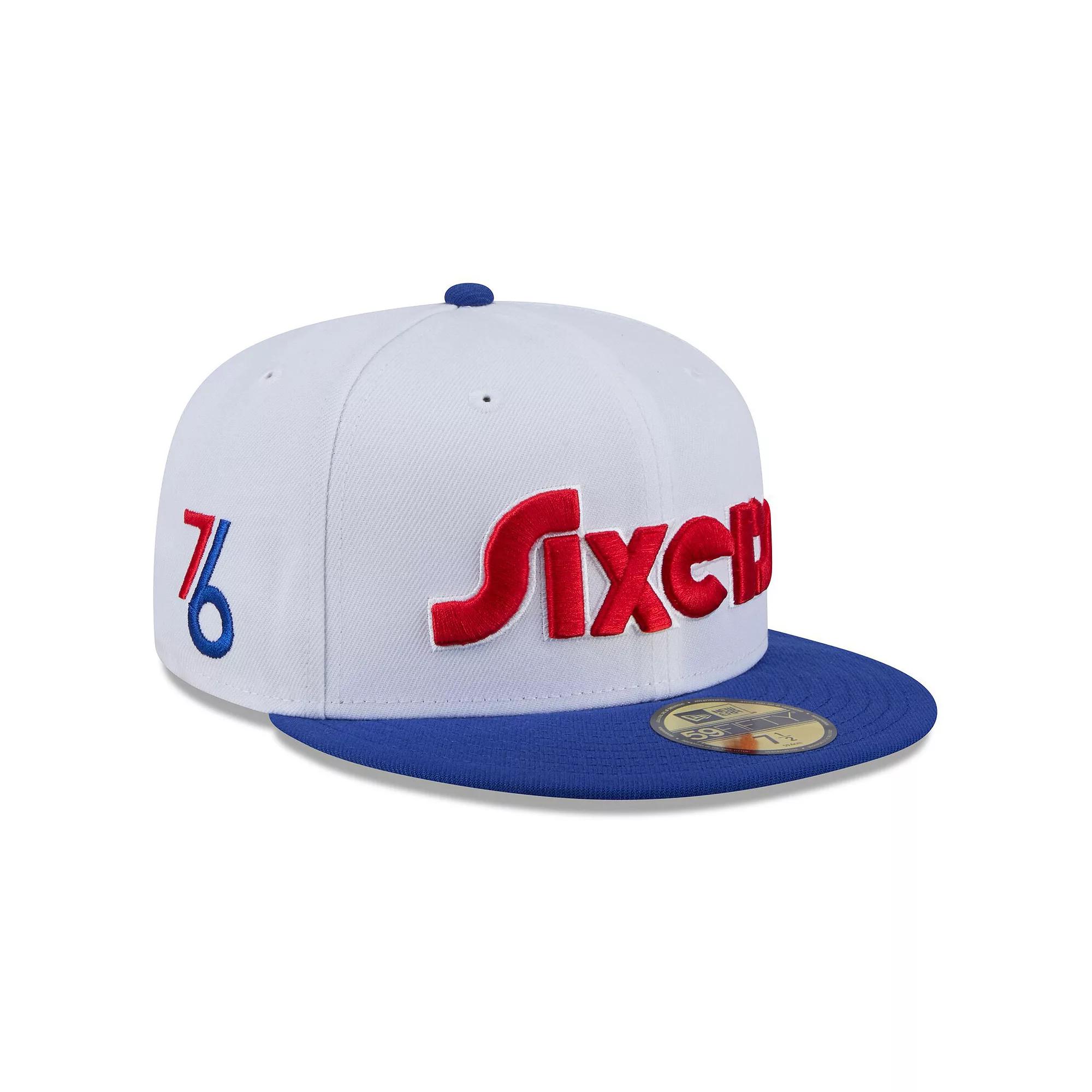 Men's New Era White Philadelphia 76ers 2024/25 City Edition 59FIFTY Fitted Hat,  Product Image