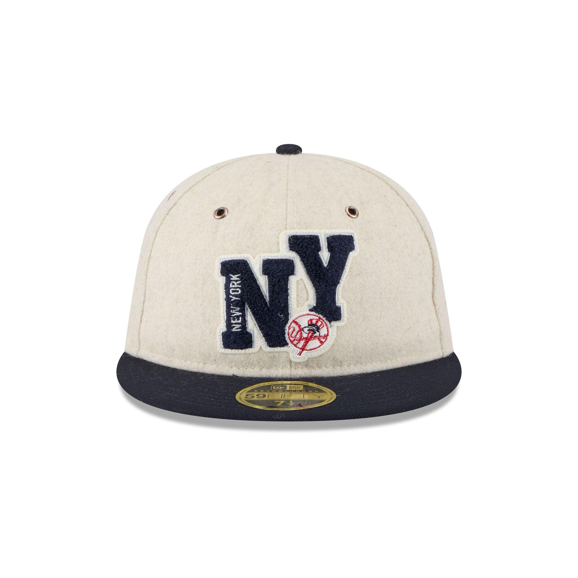 New York Yankees Wool Letterman Retro Crown 59FIFTY Fitted Hat Male Product Image