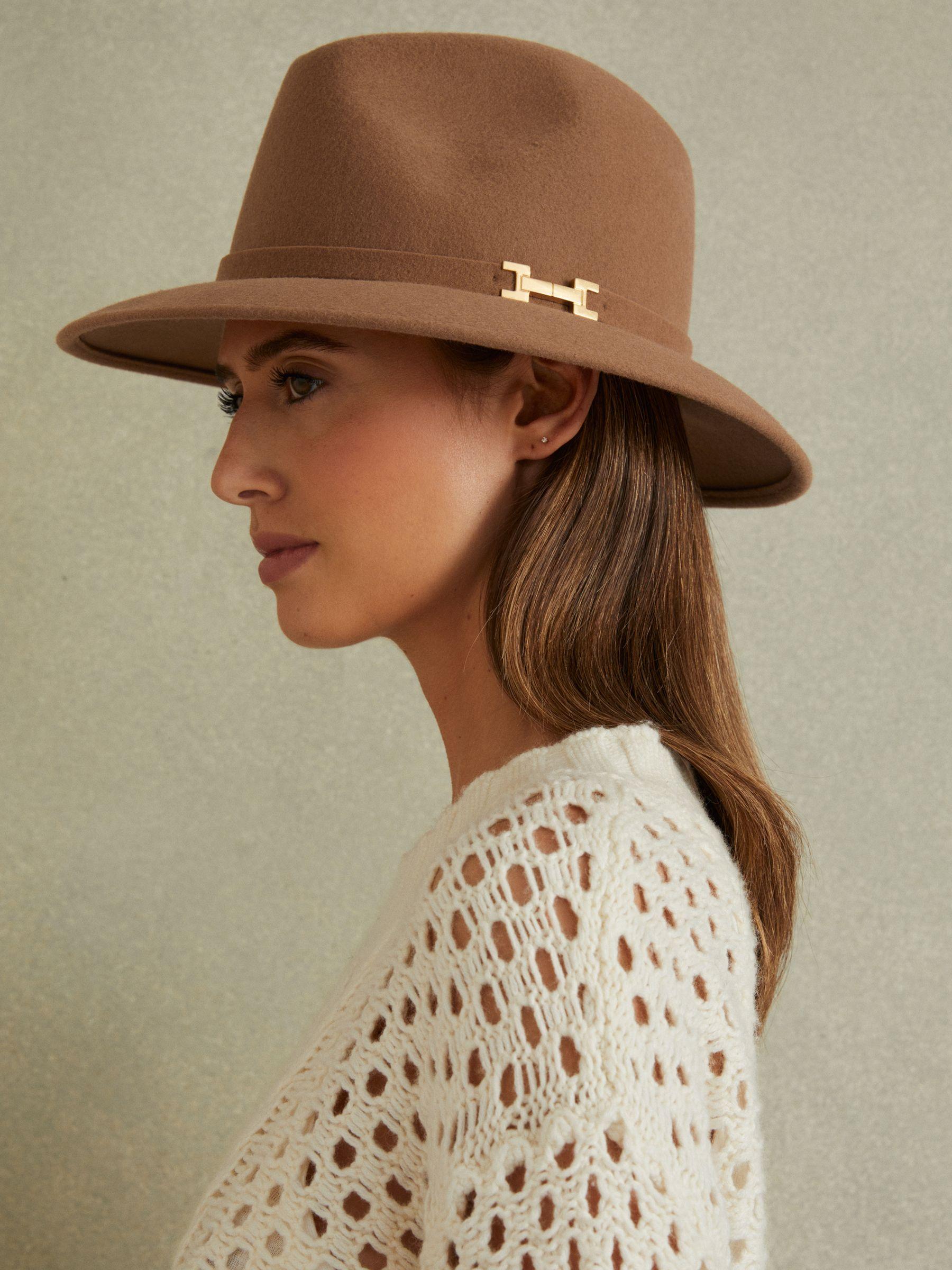 Wool Fedora in Camel Product Image