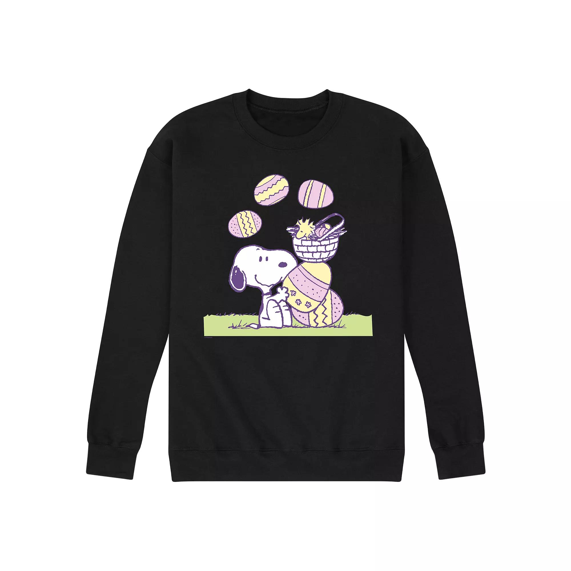 Men's Peanuts Easter Comic Fleece Sweatshirt,  Product Image