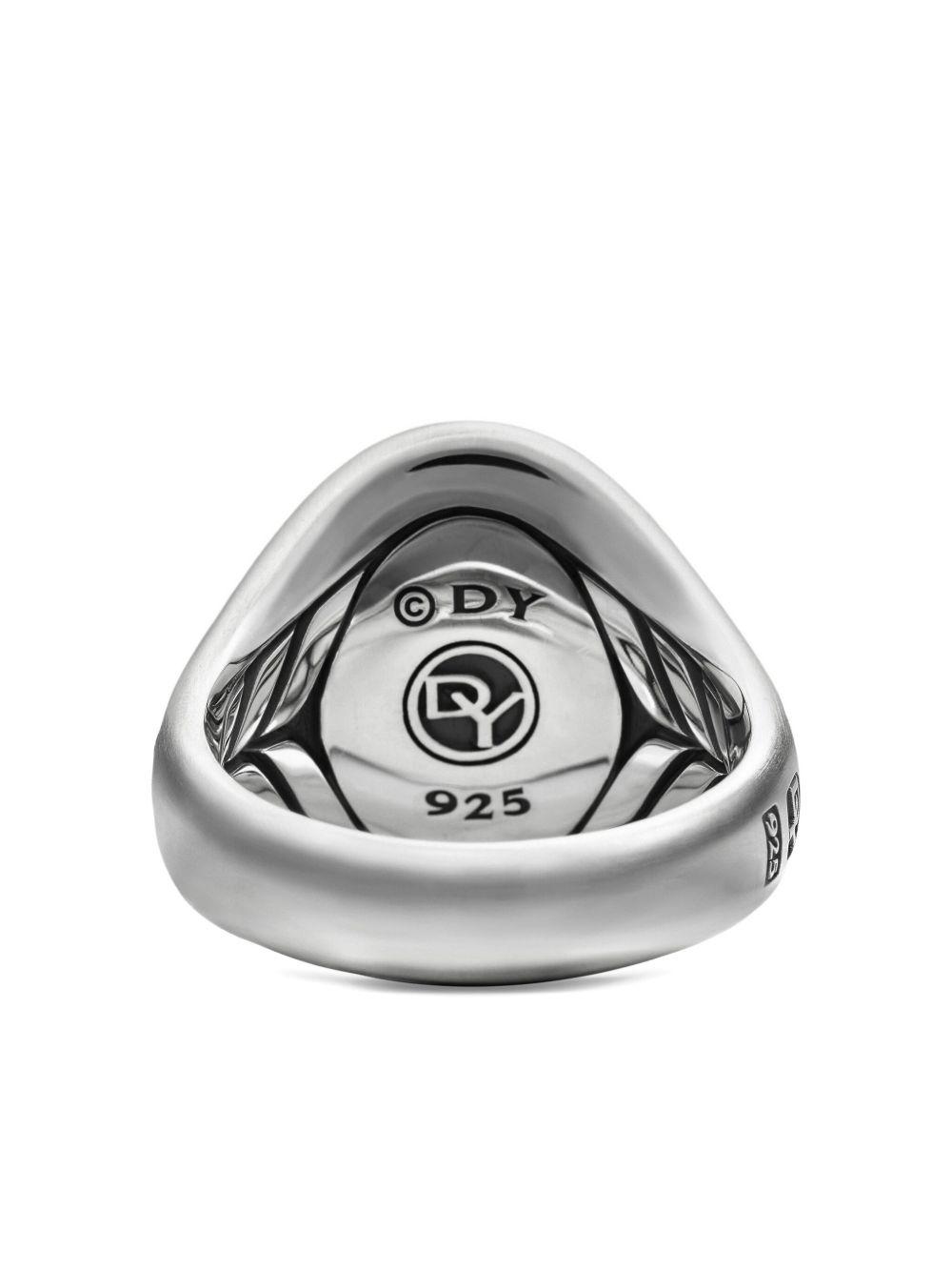 sterling silver Petrvs Wolf signet ring (21.5mm) Product Image