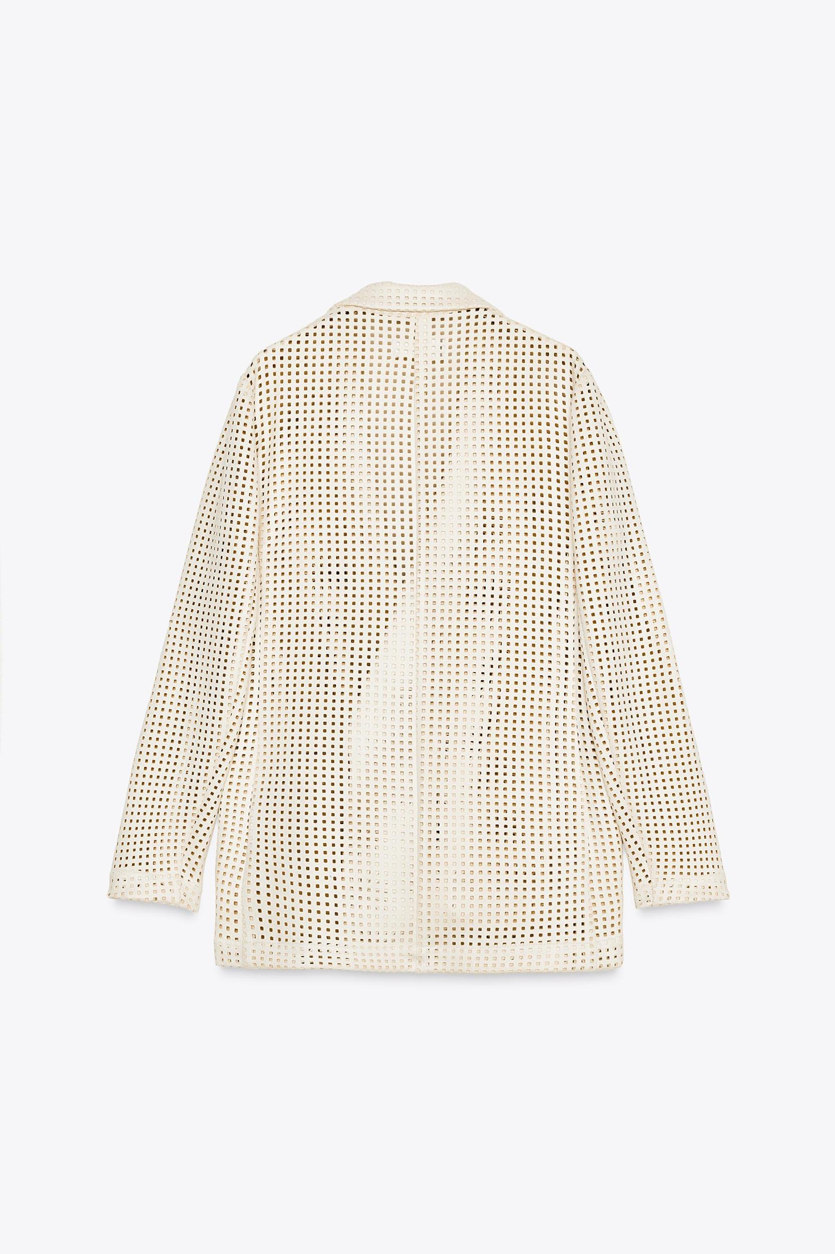 FAUX SUEDE CUTOUT BLAZER Product Image